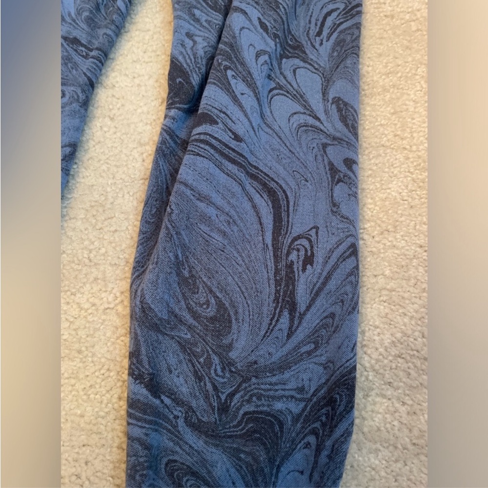 Athleta Girl Blue Marble-Pattern Jogger Pants - Picture 2 of 6
